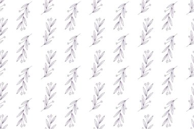 Bitkiler, bitkiler, çiçekler, yapraklar ve daha fazlası ile botanik arkaplan desenli. Botanik ve doğanın kusursuz desenli arka planı