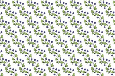 Bitkiler, bitkiler, çiçekler, yapraklar ve daha fazlası ile botanik arkaplan desenli. Botanik ve doğanın kusursuz desenli arka planı