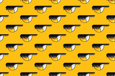 Robbin bird seamless pattern background template. Bird background template clipart