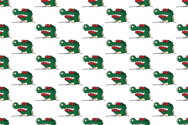 Timsah desenli arka plan şablonu. Sürüngen simgeleriyle kusursuz desen arkaplanı.