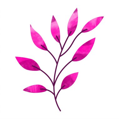 Suluboya çiçek elementi. Çiçek element tasarım değeri