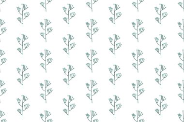 Çiçeksiz suluboya arka plan şablonu. Botanik kusursuz desen arkaplanı