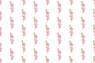 Çiçeksiz suluboya arka plan şablonu. Botanik kusursuz desen arkaplanı