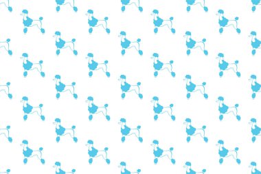 Kaniş köpeği dikişsiz arka plan şablonu. Köpek hayvan arka plan tasarımı