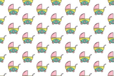 Çocuk odası dikişsiz arkaplan şablonu