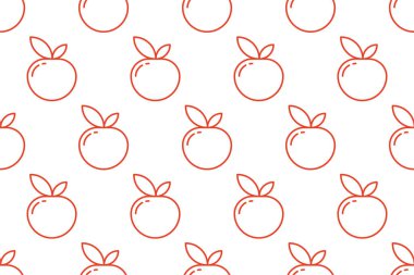 Gıda ikonu, kusursuz desenli arka plan. Gıda desensiz arka plan monolin tarzı