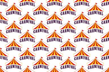 Karnaval kusursuz arka plan şablonu. Renkli karnaval arka planı