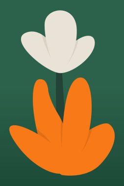 Minimalist Çiçek Dijital Sanat Yazıcısı. Galeri Duvarı Dekorasyonu için Soyut Botanik Yazdırılabilir