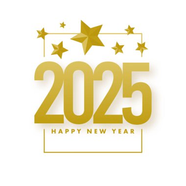 2025 yılınız kutlu olsun. Yeni yıl 2025 web pankartı şablonu