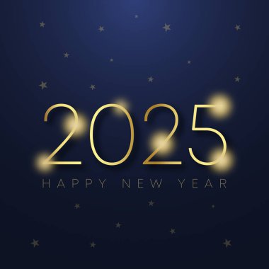 2025 yılınız kutlu olsun. Yeni yıl 2025 web pankartı şablonu