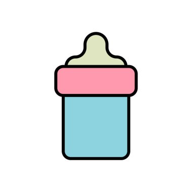 Bebek partisi ikonu tasarım elementi. Bebek için duş simgesi çizimi