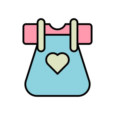 Bebek partisi ikonu tasarım elementi. Bebek için duş simgesi çizimi