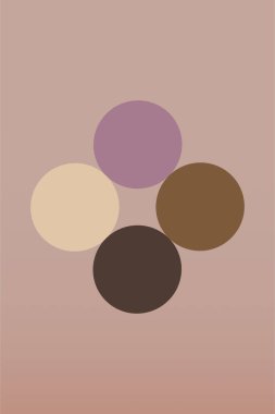 Soyut boho bej sanat arkaplan illüstrasyonu. Düz soyut bej duvar çizimi