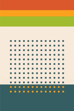 Modern boho lineer geometrik şekiller duvar sanatı arka planı. Boho soyut geometrik çizgi sanat duvar dekoru