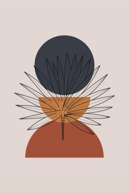 Soyut botanik duvar dekorasyonu. Boho çiçek duvarı dekoru basılabilir poster. Çiçek duvarı ev dekorasyonu posteri