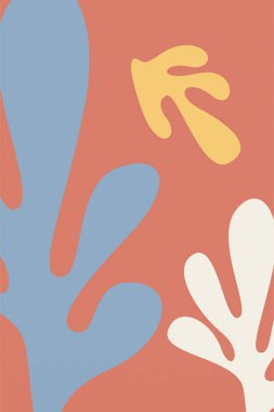 Botanik Boho Minimalist Soyut Şekil Duvar Sanatı Dekorasyonu