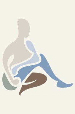 Botanik Boho Minimalist Soyut Şekil Duvar Sanatı Dekorasyonu