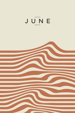 Soyut Dalgalı Çizgiler Boho Duvar Sanat Dekoru. Yazdırılabilir Boho Duvar Sanatı Posteri