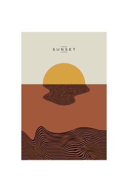 Soyut Dalgalı Çizgiler Boho Duvar Sanat Dekoru. Yazdırılabilir Boho Duvar Sanatı Posteri