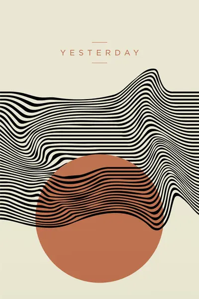 Soyut Dalgalı Çizgiler Boho Duvar Sanat Dekoru. Yazdırılabilir Boho Duvar Sanatı Posteri