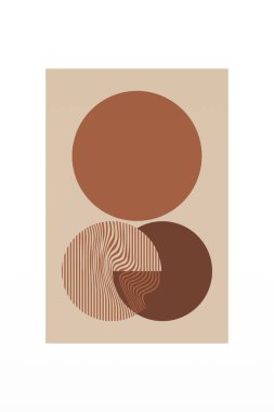 Boho Minimalist Soyut Dalga Çizgisi Ar