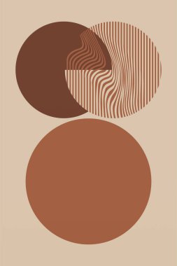 Boho Minimalist Soyut Dalga Çizgisi Ar