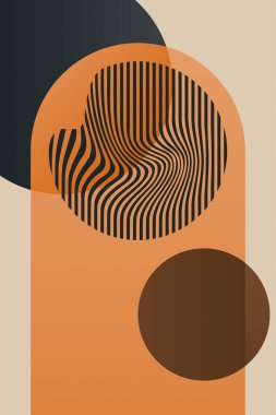 Modern Bauhaus Posteri. Toprak Tonu Sanat Yazıcısı. Yatak odası için duvar sanatı dekoru, oturma odası, soyut sanat, minimalist sanat, basılabilir sanat, dijital baskılar.
