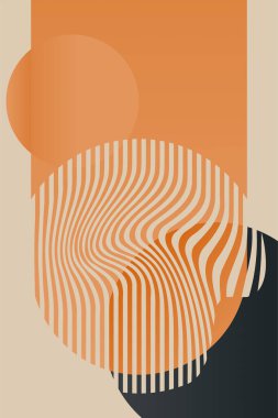 Modern Bauhaus Posteri. Toprak Tonu Sanat Yazıcısı. Yatak odası için duvar sanatı dekoru, oturma odası, soyut sanat, minimalist sanat, basılabilir sanat, dijital baskılar.