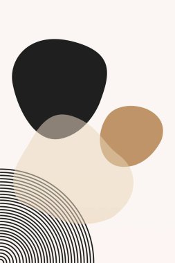 Orta çağ modern duvar dekorasyonu posteri. Boho duvar sanatı arka planı