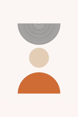 Orta çağ modern duvar dekorasyonu posteri. Boho duvar sanatı arka planı