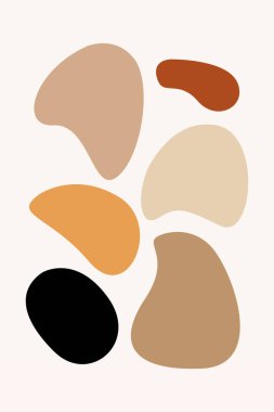 Orta çağ modern duvar dekorasyonu posteri. Boho duvar sanatı arka planı