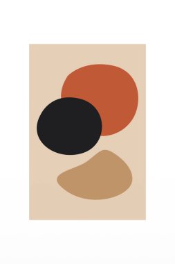 Orta çağ modern duvar dekorasyonu posteri. Boho duvar sanatı arka planı