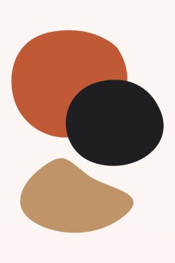 Orta çağ modern duvar dekorasyonu posteri. Boho duvar sanatı arka planı