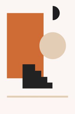 Orta çağ modern duvar dekorasyonu posteri. Boho duvar sanatı arka planı