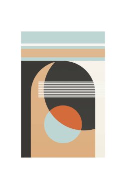 Orta-yüzyıl Modern Minimalist Basılabilir Duvar Sanatı. Renkli Ortaçağ Sanat YazıcıComment