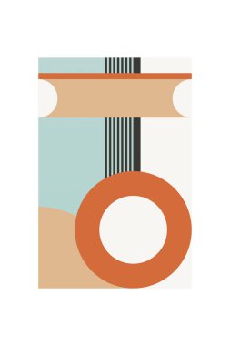 Orta-yüzyıl Modern Minimalist Basılabilir Duvar Sanatı. Renkli Ortaçağ Sanat YazıcıComment