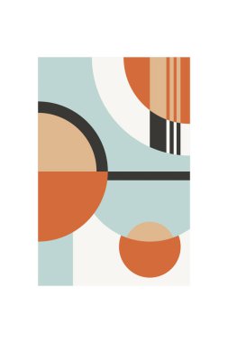 Orta-yüzyıl Modern Minimalist Basılabilir Duvar Sanatı. Renkli Ortaçağ Sanat YazıcıComment