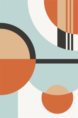 Orta-yüzyıl Modern Minimalist Basılabilir Duvar Sanatı. Renkli Ortaçağ Sanat YazıcıComment