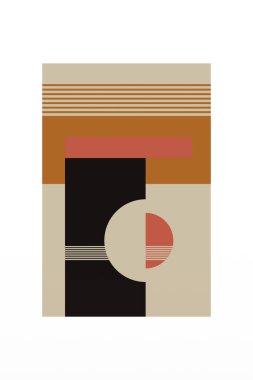 Orta-yüzyıl Modern Minimalist Basılabilir Duvar Sanatı. Renkli Ortaçağ Sanat YazıcıComment