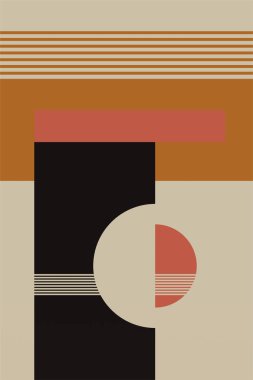 Orta-yüzyıl Modern Minimalist Basılabilir Duvar Sanatı. Renkli Ortaçağ Sanat YazıcıComment