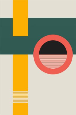 Orta-yüzyıl Modern Minimalist Basılabilir Duvar Sanatı. Renkli Ortaçağ Sanat YazıcıComment