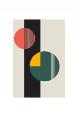Orta-yüzyıl Modern Minimalist Basılabilir Duvar Sanatı. Renkli Ortaçağ Sanat YazıcıComment