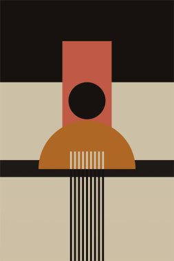 Orta-yüzyıl Modern Minimalist Basılabilir Duvar Sanatı. Renkli Ortaçağ Sanat YazıcıComment