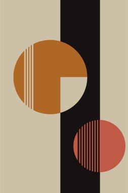 Orta-yüzyıl Modern Minimalist Basılabilir Duvar Sanatı. Renkli Ortaçağ Sanat YazıcıComment