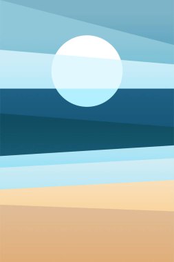 Tablo Boyama Duvar Sanatı Tasarlıyor. Düz Renkli Manzara Duvar Dekoru