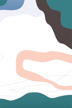 Boho Earth Tone Doğa Duvarı Sanatı. Yaprakları, tepeleri ve toprak tonlarıyla minimalist boho duvar sanatı.