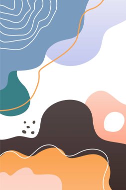 Boho Earth Tone Doğa Duvarı Sanatı. Yaprakları, tepeleri ve toprak tonlarıyla minimalist boho duvar sanatı.