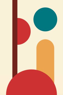 Klasik soyut çizgiler sanat çemberi. Duvar dekoru için Retro şekil tasarımı