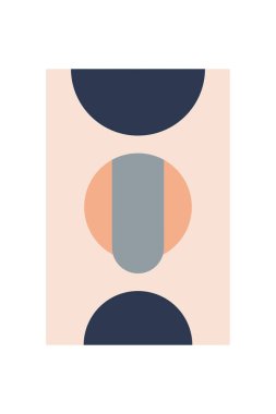 Klasik soyut çizgiler sanat çemberi. Duvar dekoru için Retro şekil tasarımı