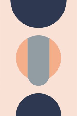 Klasik soyut çizgiler sanat çemberi. Duvar dekoru için Retro şekil tasarımı